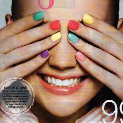 nails colored nail finger multi painted trend different each painting circle coloured fall half pastel every